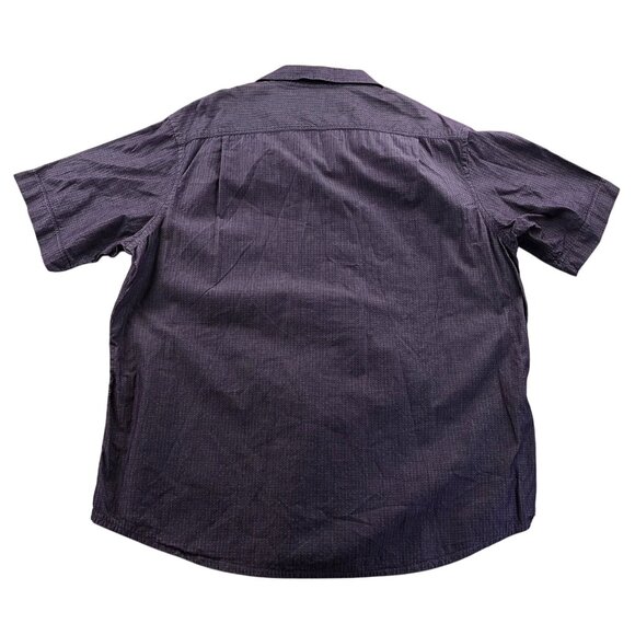 Tasso Elba Mens Shirt Size XXL Purple Textured Short-Sleeve Button Up Casual - Picture 2 of 8